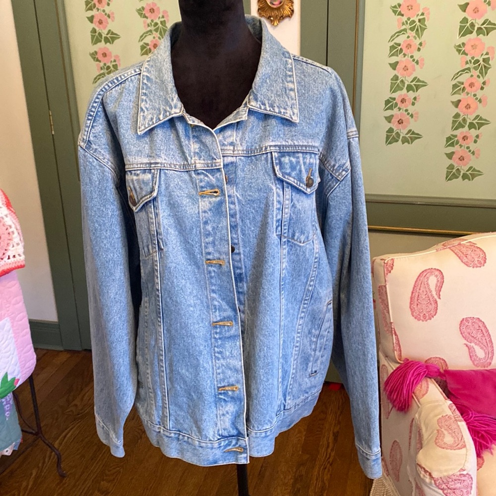 Vintage Moda Int’l Denim Jacket with Harley Davidson EAGLE